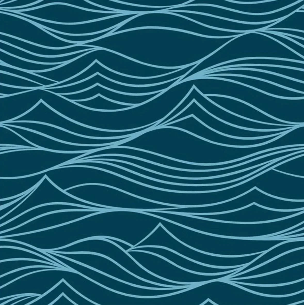 Set of 2 Large Reusable Cloth Furoshiki Gift Wrap | Whales & Waves